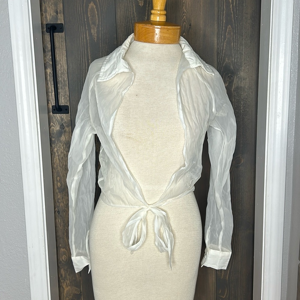 White See through Blouse